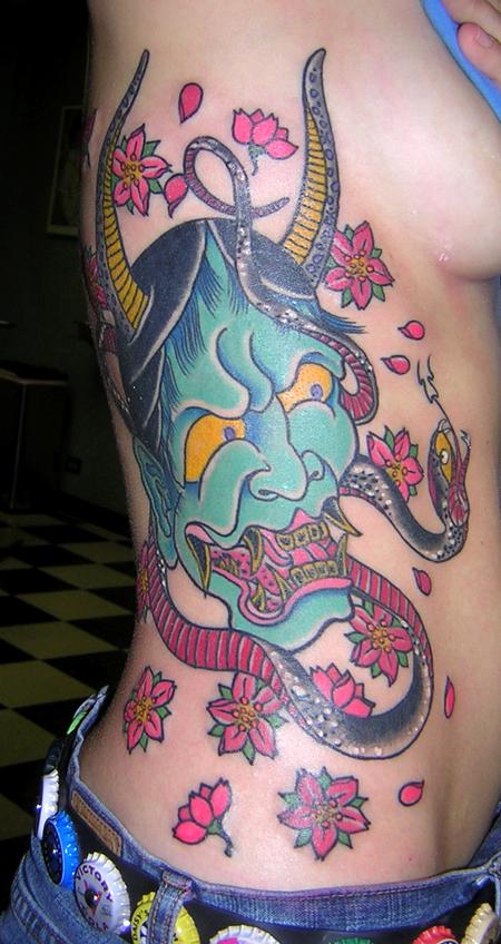 Hannya Mask Tattoo Tattoo Design Thumbnail